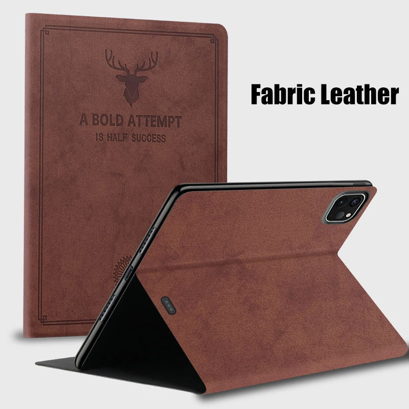 Poco Tablet Accessories - غطاء جلدي فاخر بتصميم رأس الغزال