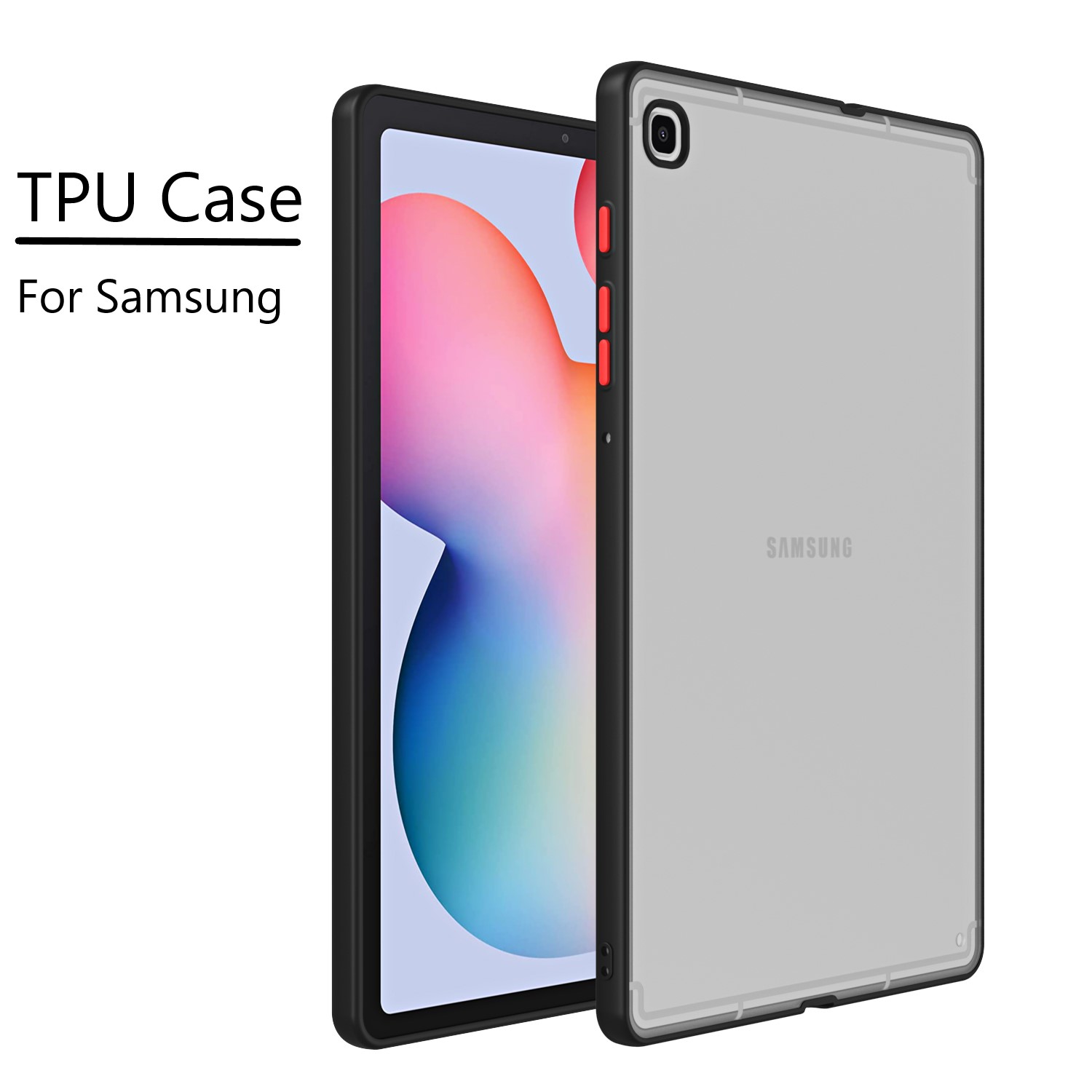 Samsung Tablet S9 Accessories - حافظة ظهر ناعمة من البولي يوريثان