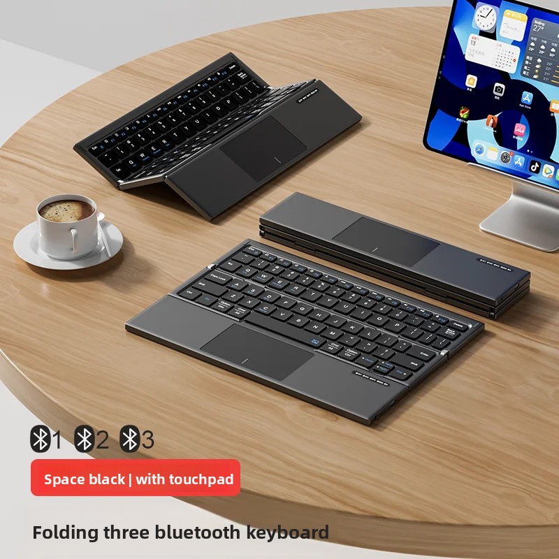 Tablet Accessories Gifts - لوحة مفاتيح للكمبيوتر اللوحي قابلة للطي