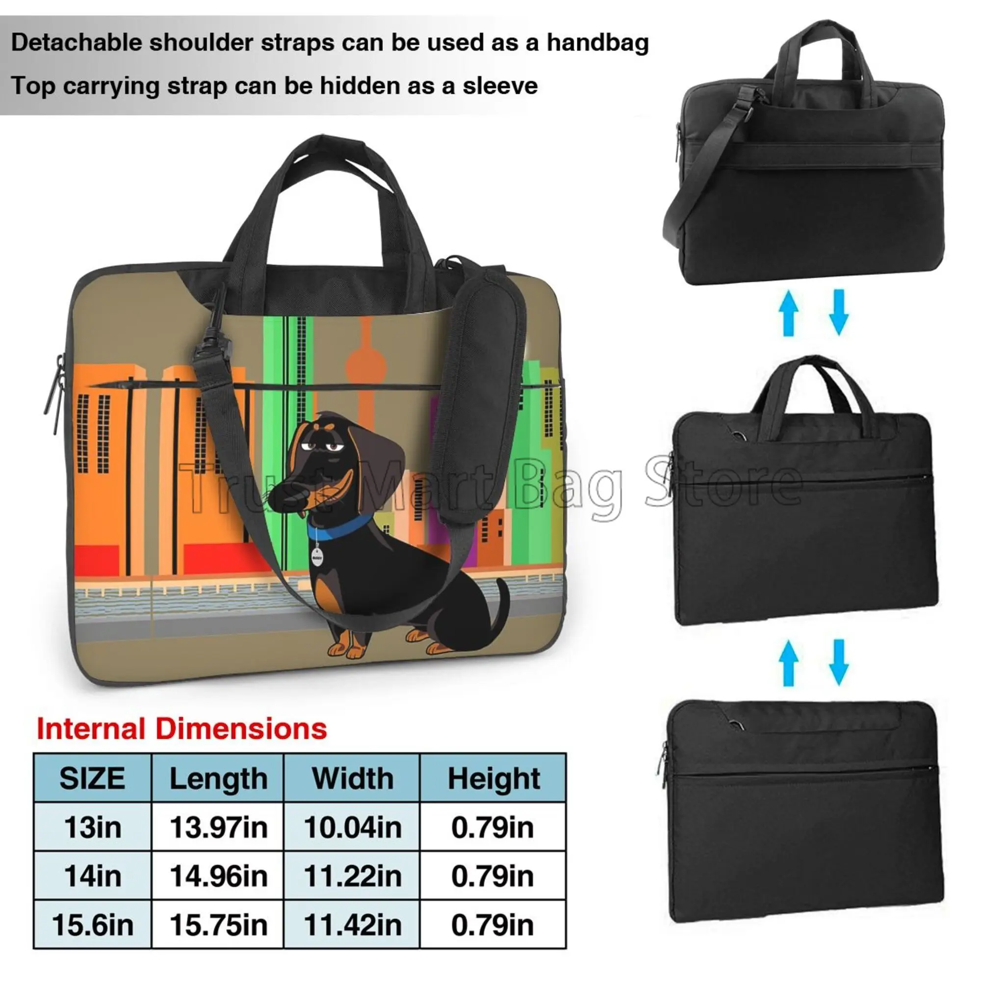 Dachshund طباعة حقيبة حمل الكم - مراجعة Tablet And Accessories Bag وسعره