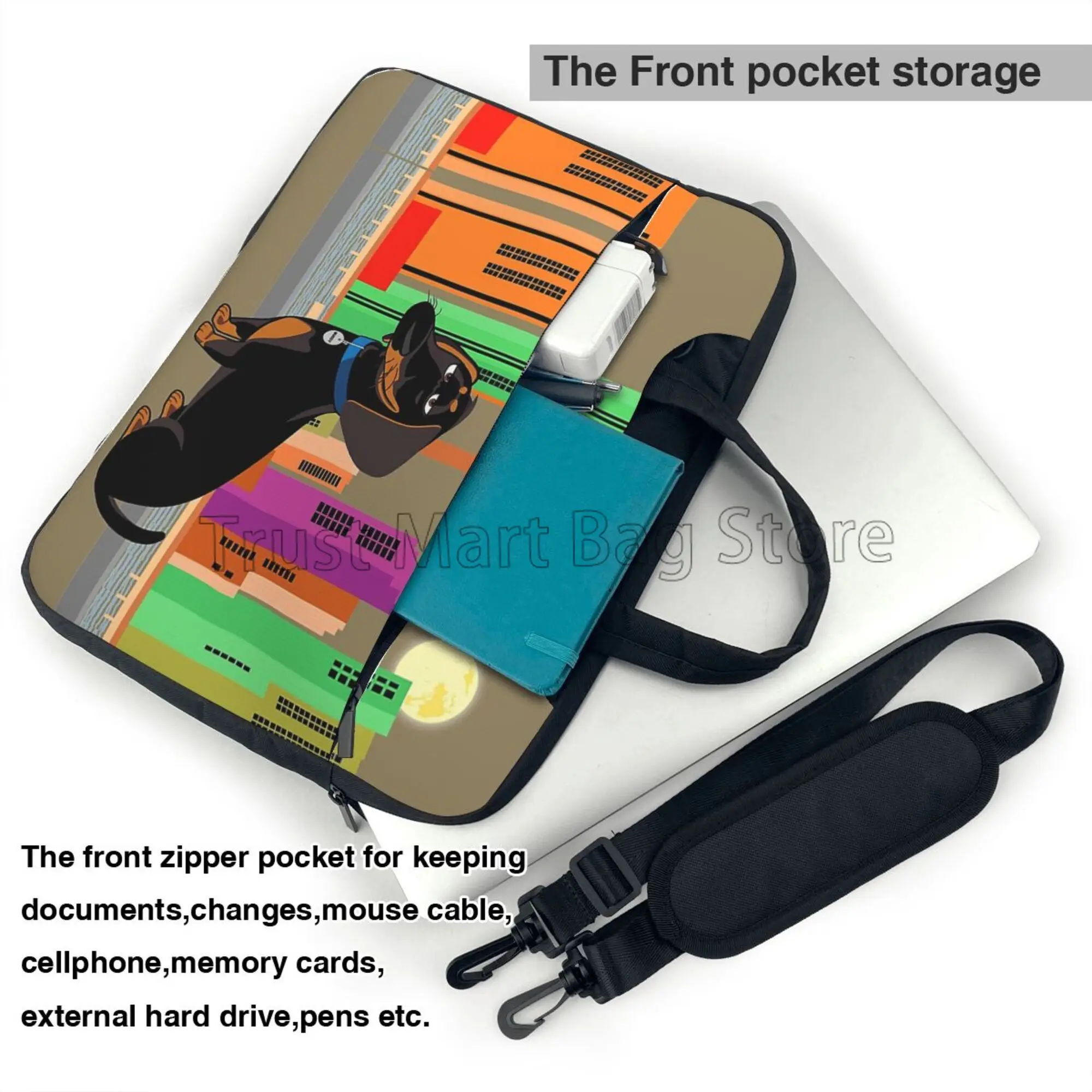 Dachshund طباعة حقيبة حمل الكم - مراجعة Tablet And Accessories Bag وسعره