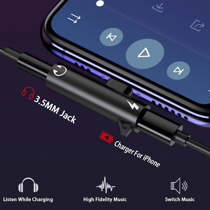 2 In1 محول الفاصل آيفون 14 13  - مراجعة Wired Earphone Lightning وسعره