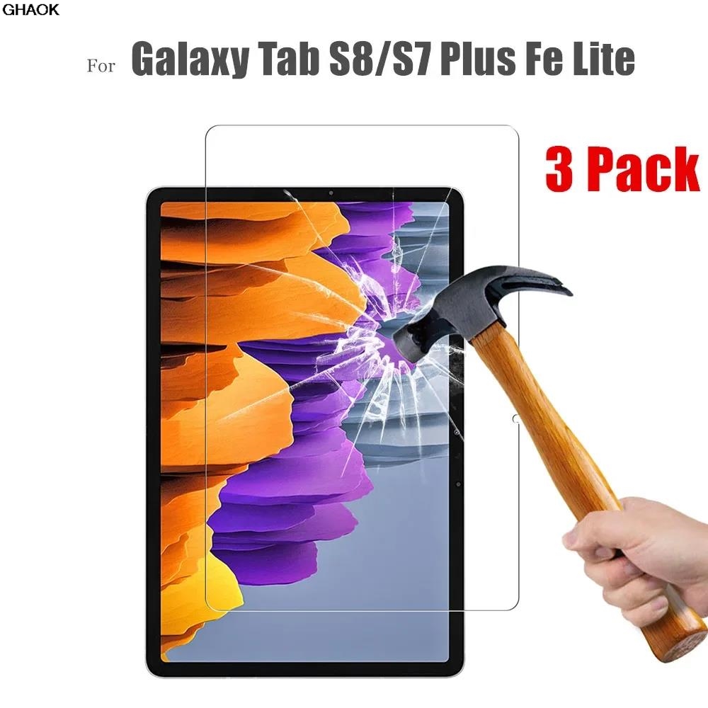 واقي شاشة زجاجي من 3 قطع لجهاز - مراجعة Samsung Tablet S9 Accessories وسعره