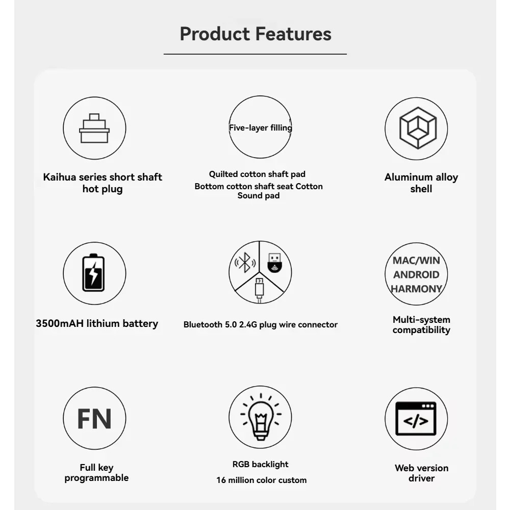 Keydous AJ68 لوحة المفاتيح الم - مراجعة Tablet Accessories Gifts وسعره
