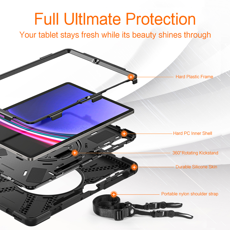 حافظة شديدة التحمل مضادة للصدم - مراجعة Samsung Tablet S9 Accessories وسعره