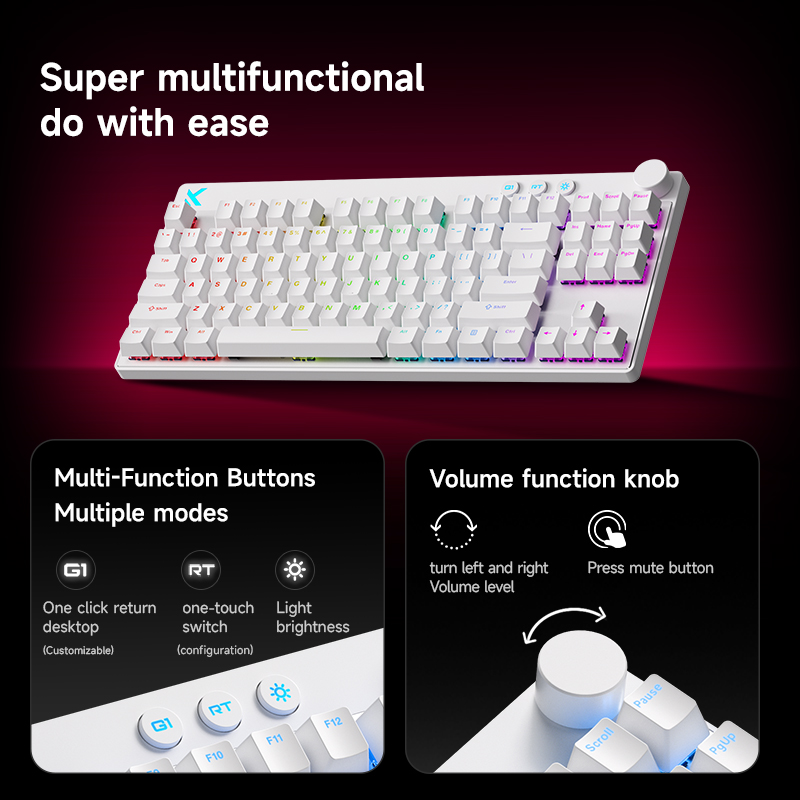 MCHOSE MIX87 لوحات المفاتيح ال - مراجعة Tablet Accessories Gifts وسعره