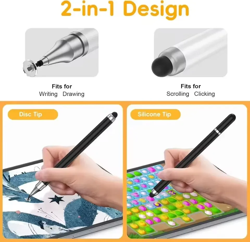 قلم ستايلس عالمي 2 في 1 للأجهز - مراجعة Drawing Tablet Pen Accessories وسعره