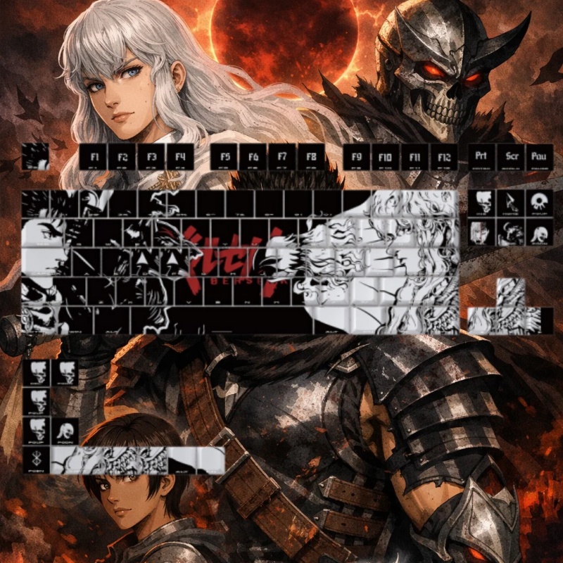 أغطية مفاتيح بتصميم BERSERK لل - مراجعة Tablet Accessories Gifts وسعره