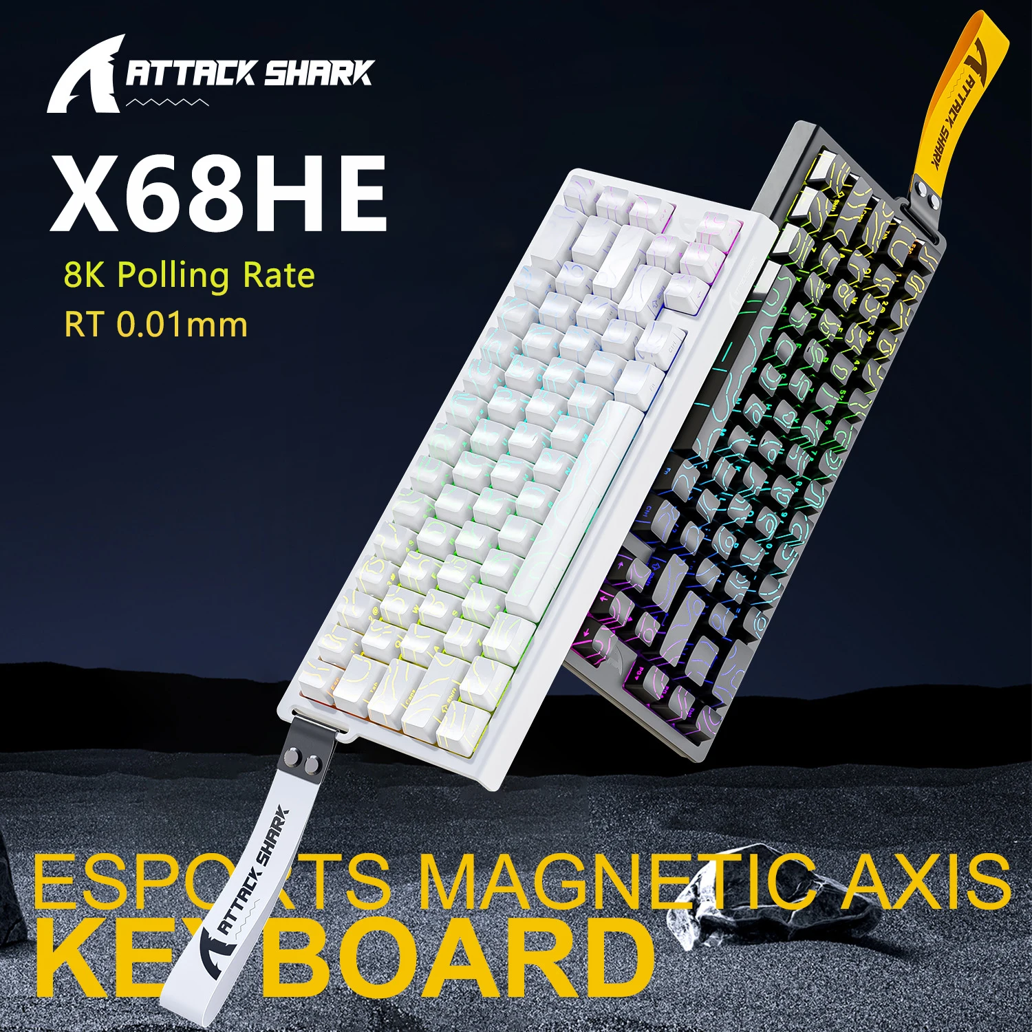 ATTACK SHARK X68HE لوحة المفات - مراجعة Tablet Accessories Gifts وسعره