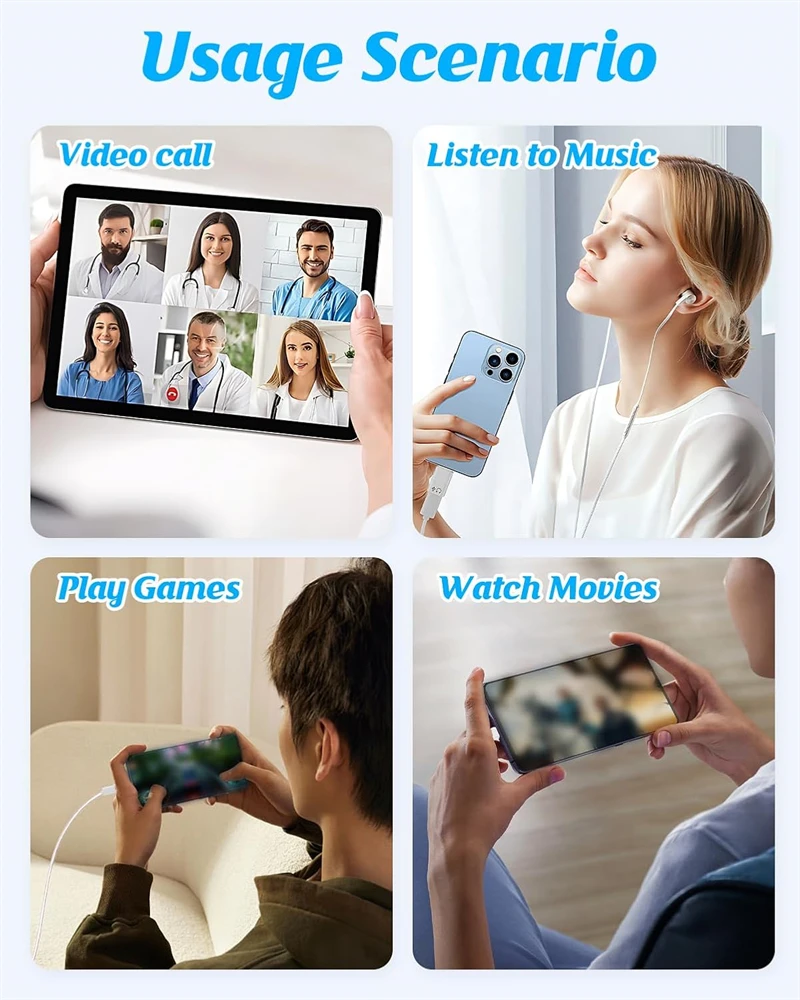 البرق أنثى إلى نوع C الصوت سما - مراجعة Wired Earphone Lightning وسعره